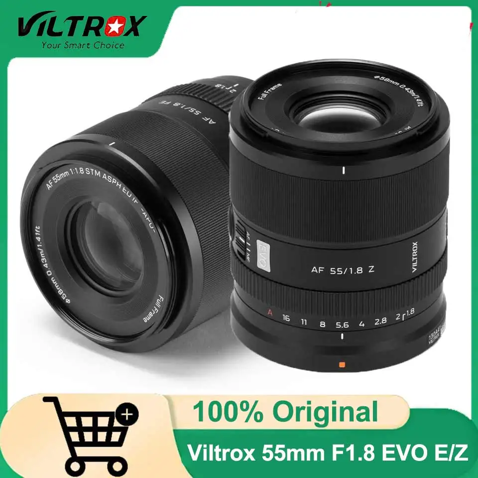 

Объектив VILTROX 55mm F1.8 EVO APO, полнокадровый, с автофокусом, для Sony E-Mount A7IV ZV-E1 A7CII, Nikon Z-Mount Z30 Z50 Z50II