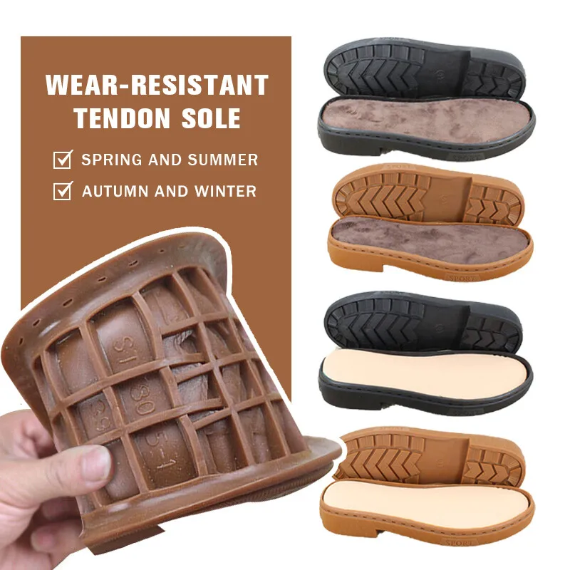 New Anti-slip Rubber Soles Wearproof Shoe Patch Repair Boot Replacement Diy Hand Knitting Soft Rubber Soles Hand-woven