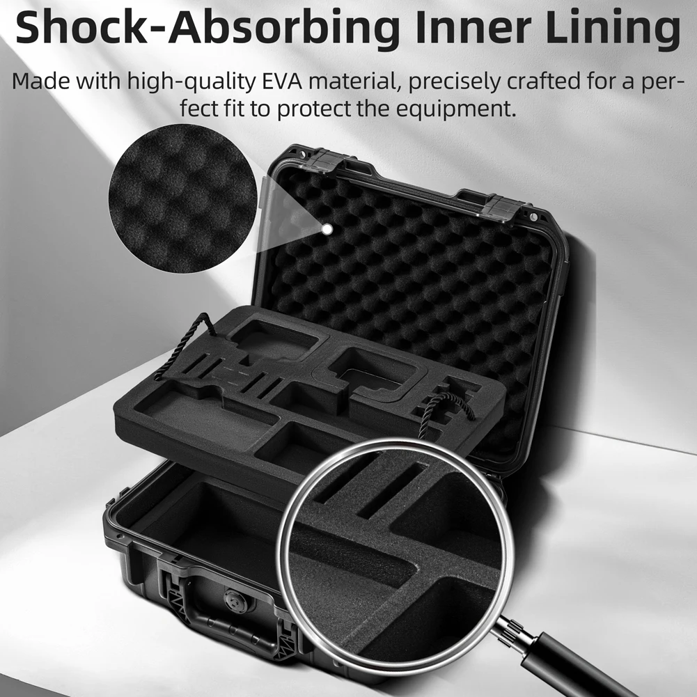 Hard Carrying Case Waterproof Safety Handbag Shockproof Protector Case Hard Shell Case for DJI Action 5 Pro Camera Accessories