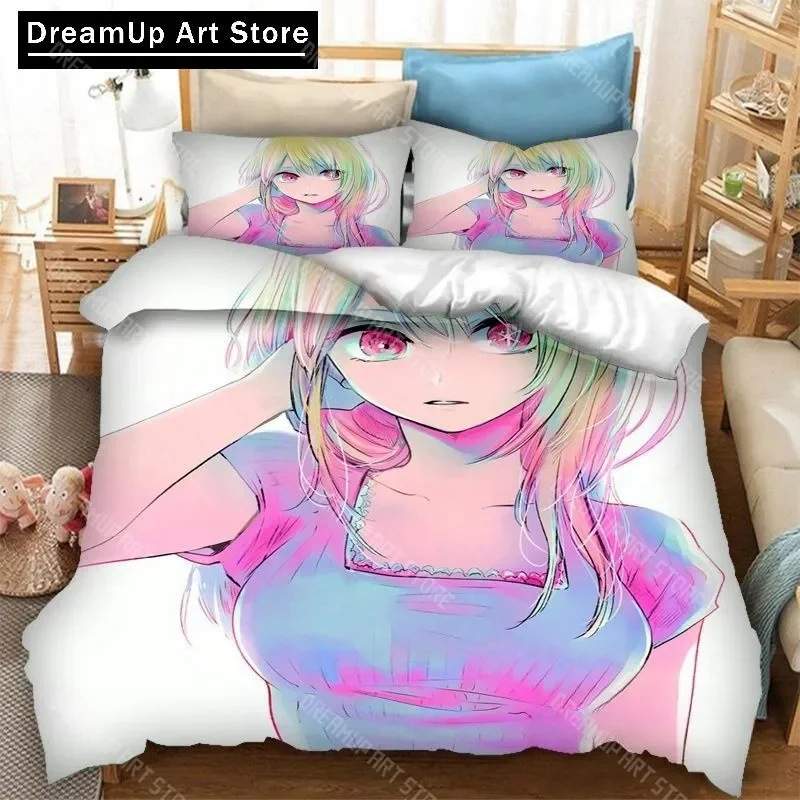 

Anime OSHI NO KO 3D Printing Bedding Set Duvet Covers Pillowcases 2_3 Piece Comforter Bedding Sets Bedclothes Bed Home Textiles