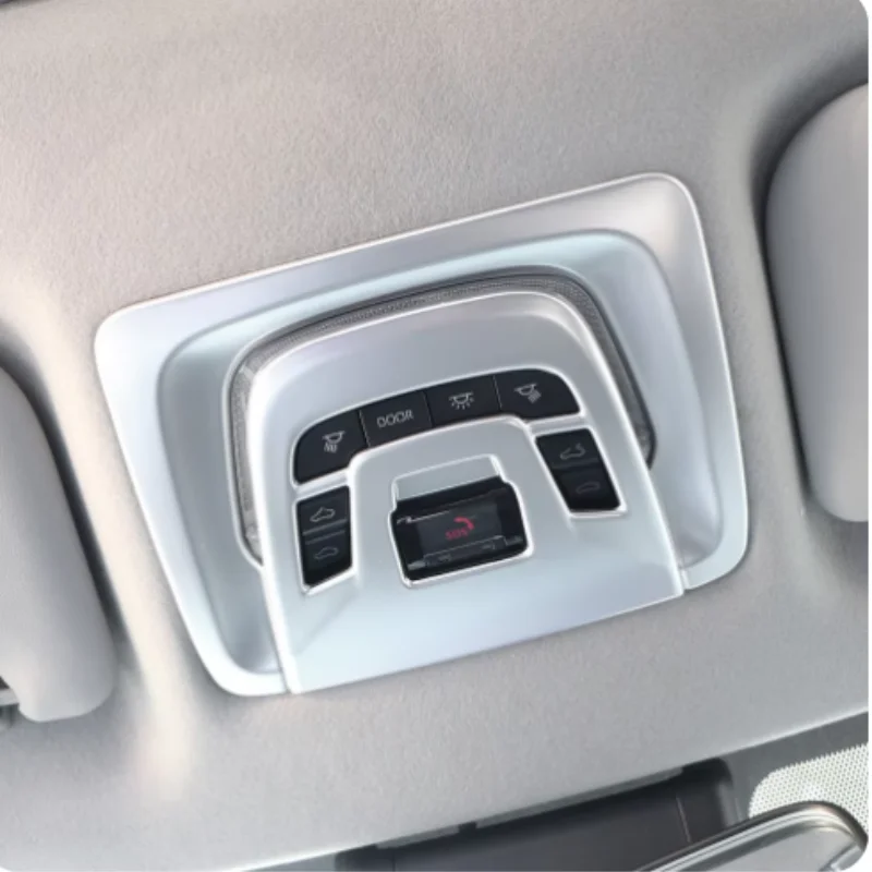 

ABS Carbon fibre Wood grain Car Front Reading lights Frame Stickers Auto Decoration Accessories For Toyota BZ4X EA10 2022 -2024