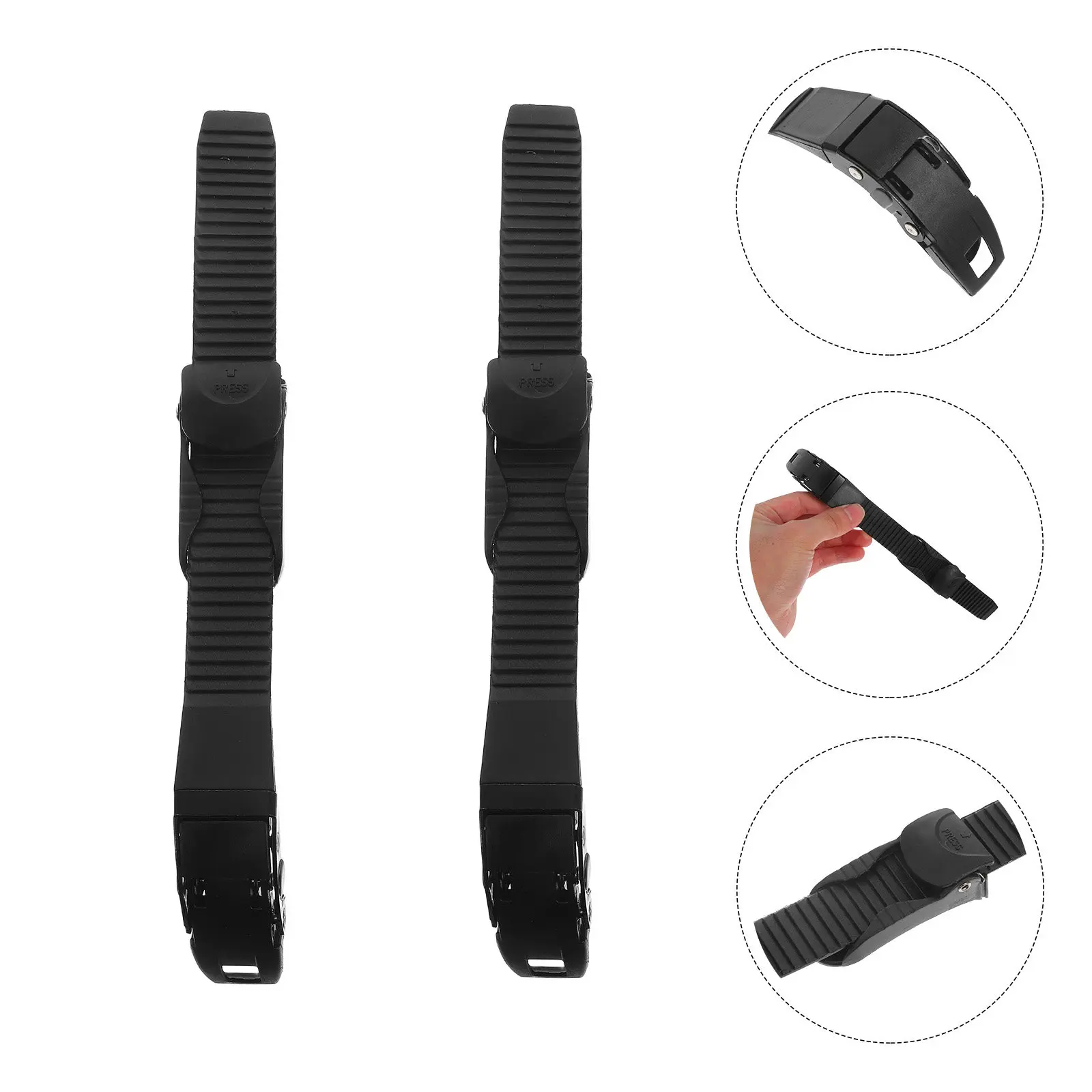 

2 шт. сменных регулируемых ремней с пряжками из полипропилена для роликовых и скоростных коньков