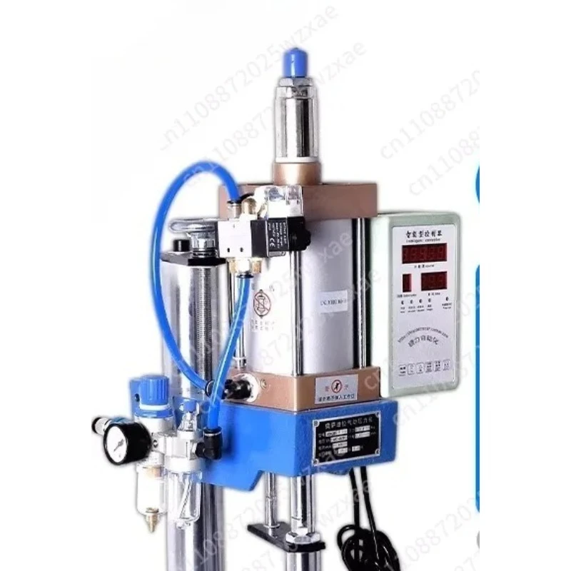 63 Desktop Pedal Pneumatic Press Small Adjustable Mechanical Press Pneumatic Mechanical Punching Printing Machine 220V