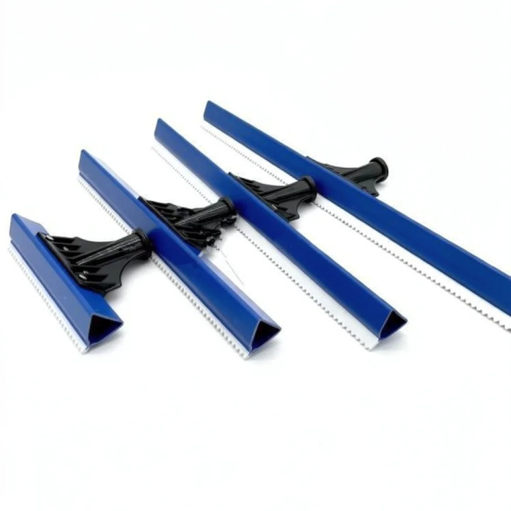 Adjustable Soft Rubber Rake For Floor Coating Paint Leveling Applicator Smooth Concrete Surface Finishing Tool Supplies