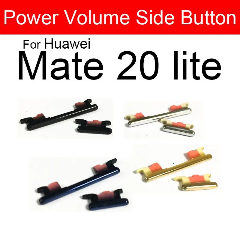 Power Volume Side Buttons For Huawei Mate 20 20Lite 20Pro 20X Up Down Audio Control Volume&Power Button Switch Keys Repair Parts