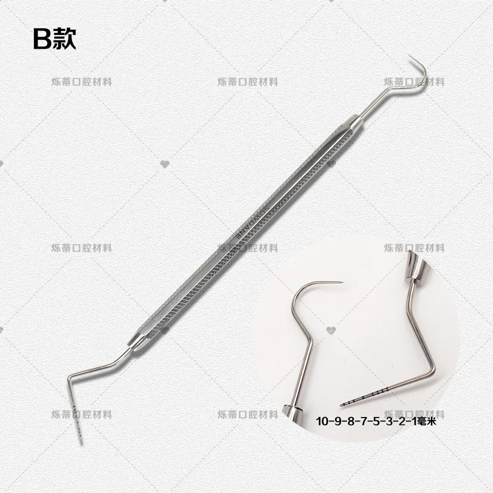 Dental, Probe Periodontal Bag Probe, Periodontal Scale Probe Stainless Steel, Double Head Single Price Oral Care