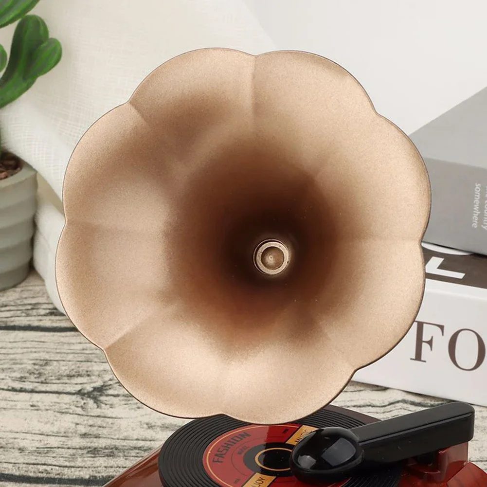 العتيقة الكلاسيكية الرجعية القرن جراموفون صندوق تشغيل الموسيقى العتيقة الكلاسيكية الرجعية جراموفون صندوق تشغيل الموسيقى هدية تزيين المنزل #4