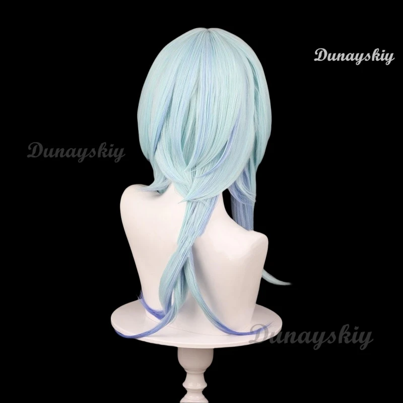 Juego Wuthering Waves Stephanie McKeon Cosplay peluca The Shorekeeper Cosplay azul púrpura mezcla pelucas resistentes al calor Halloween