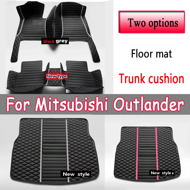 

Hybrid Vehicle Car Mats For Mitsubishi Outlander PHEV GN 2022~2023 5seat Leather Pad Car Floor Mats Tapis De Sol Car Accessories