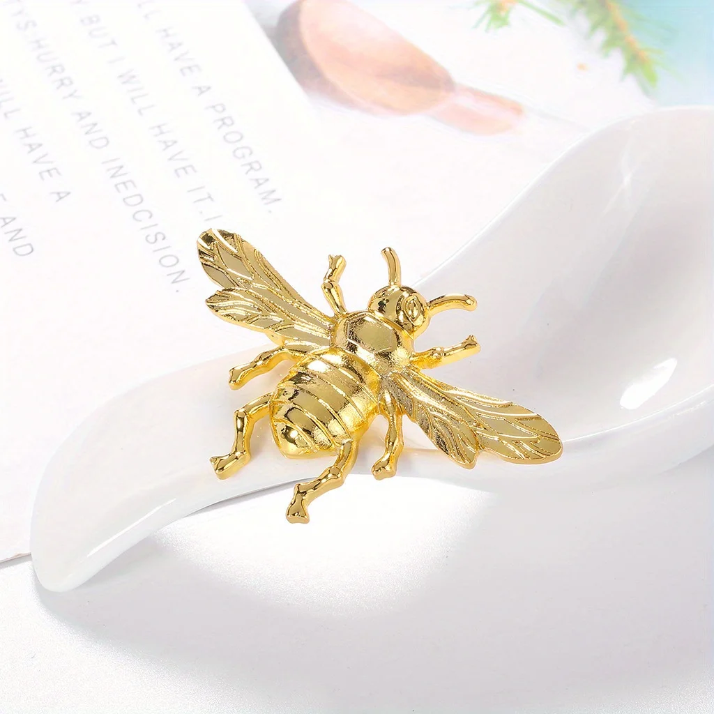 Luxe grote vintage dames meisjes kristallen bij broche speld mode elegante dame prachtige insecten strass badges cadeau's