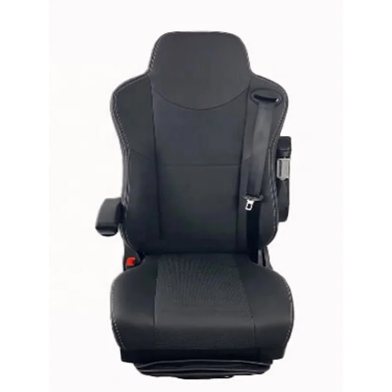 Heavy Duty Truck & Bus Front Driver Air Suspension Adjustable Seat Modified Car Seat with Headrest for Machinery Operators