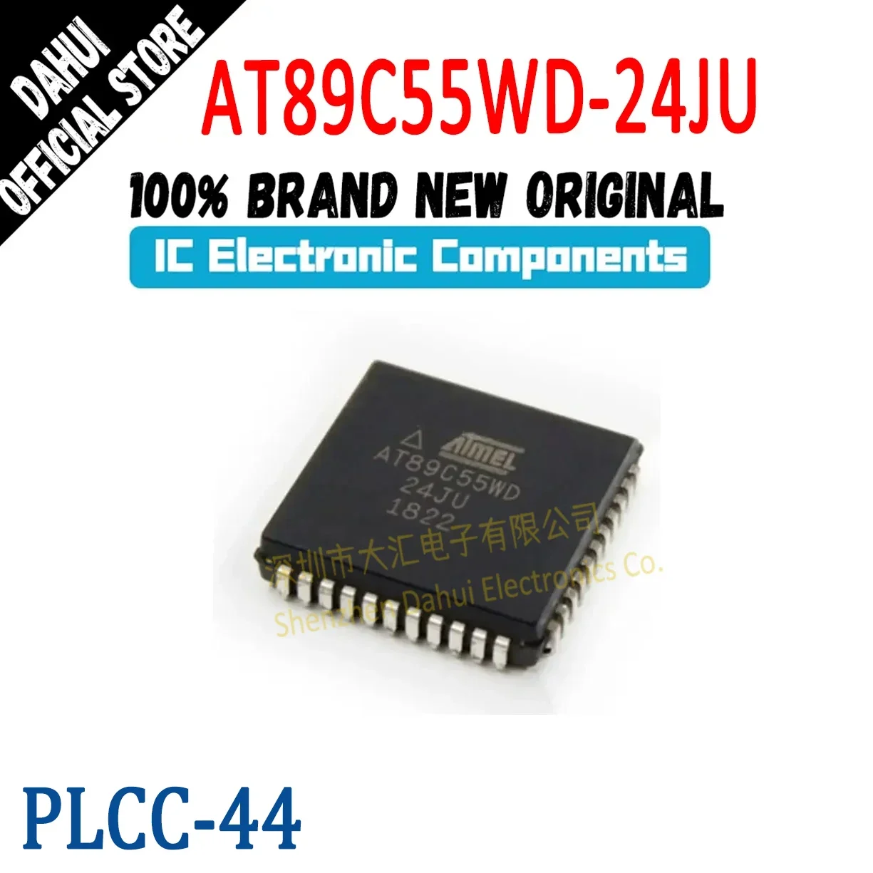 

AT89C55WD-24JU AT89C55WD-24 AT89C55WD AT89C55 AT89C AT89 AT IC MCU Chip PLCC-44 In Stock 100% New Originl