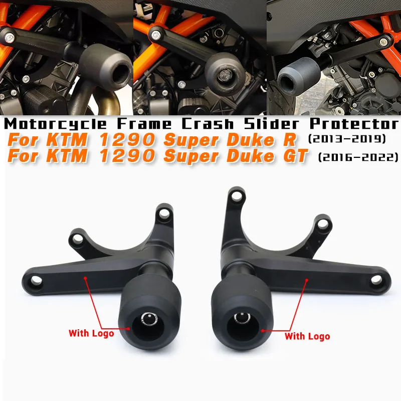 

For KTM 1290 Super Duke R / GT 2013-2022 Motorcycle Frame Crash Slider Protector Pads Anti-falling Crash Protection Slip on 1290