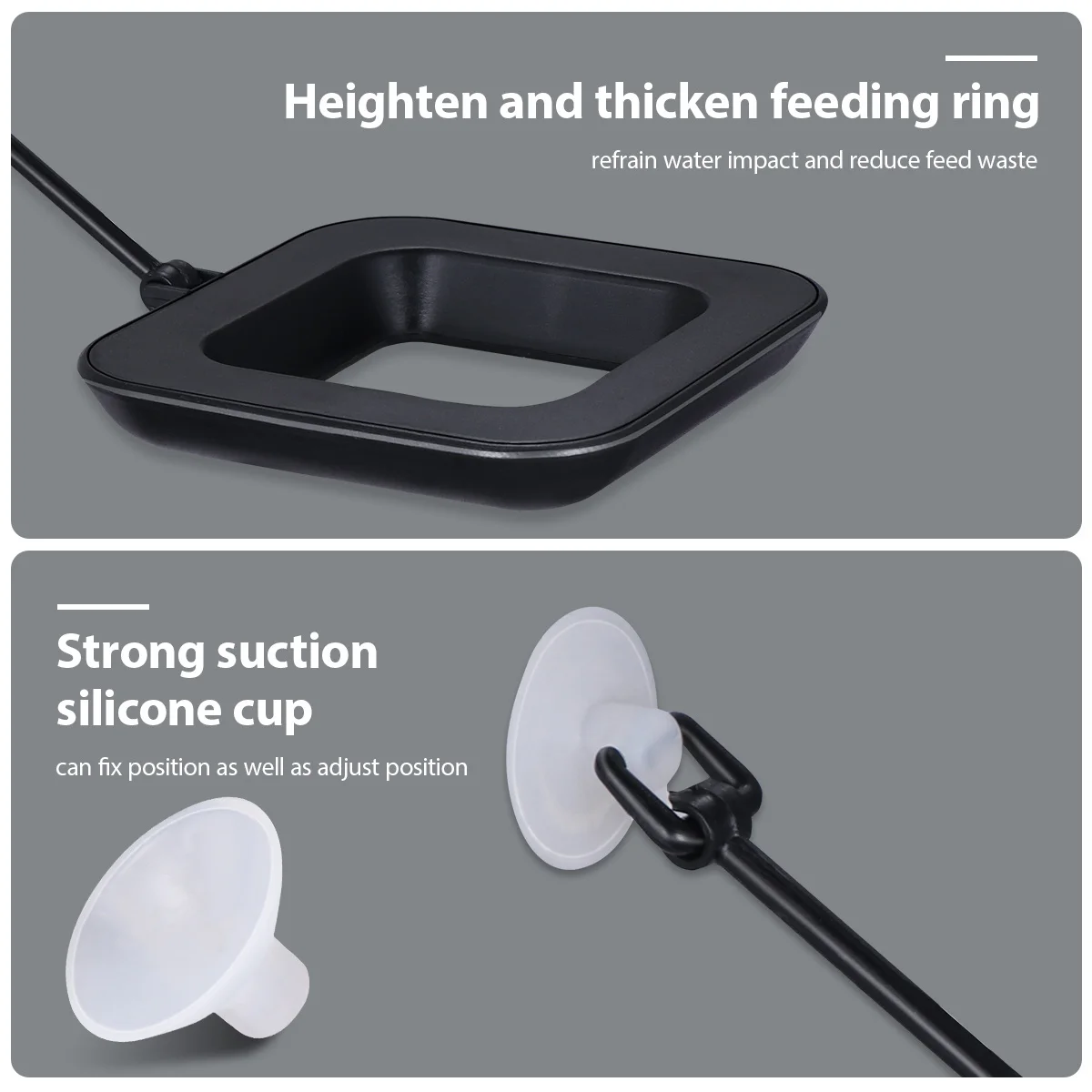 

Aquarium Red Worm Feeder Cone-Shaped Plastic Feeding Cup for Freshwater Fish Live Food Dispenser with Strong Sucker