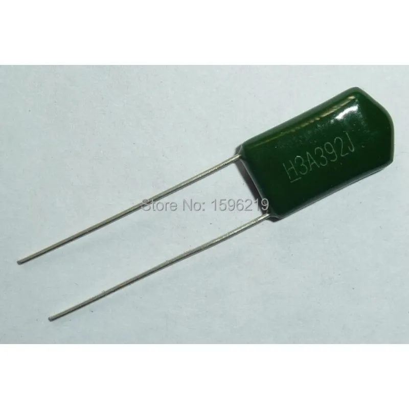 

500pcs Mylar Film Capacitor 1000V 3A392J 3900pF 3.9nF 3A392 5% 1KV Polyester Film capacitor