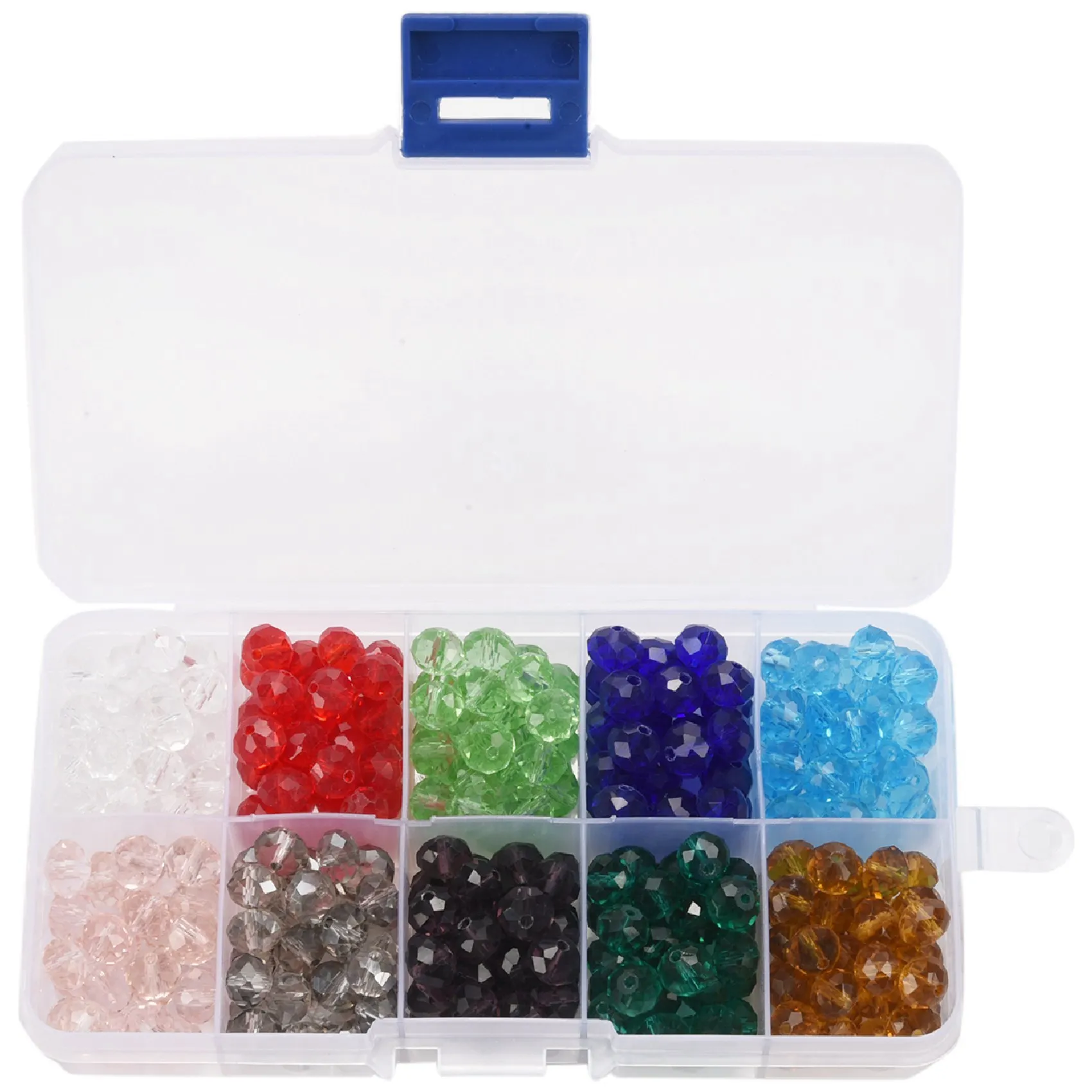 【coupon-】{0}900-pcs-glass-beads-8mm-10-color-faceted-beads-crystal-beads-for-jewelry-making-diy-beading-projects