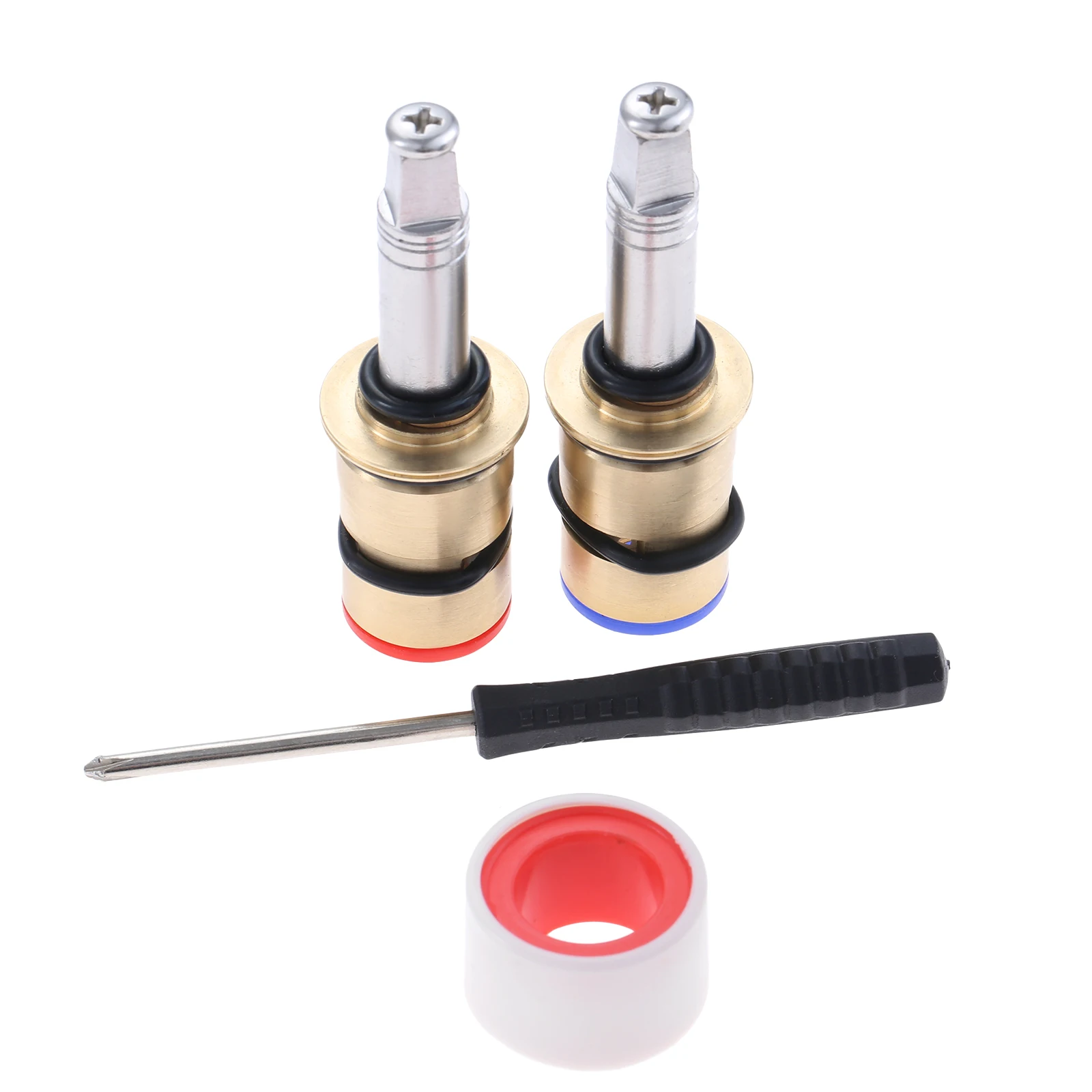 

Faucet Valve Cores 1/4-Turn Cold & Hot Ceramic Faucet Cartridge Kit for Efficient Faucet Repairs 377XKRHJKABNF & 377XKLHJKABNF