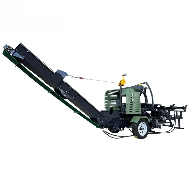 Hot Product 2025 Firewood Cutting Processor Mobile Horizontal Hydraulic Wood Processor Log Splitter Firewood Cutter And Splitter