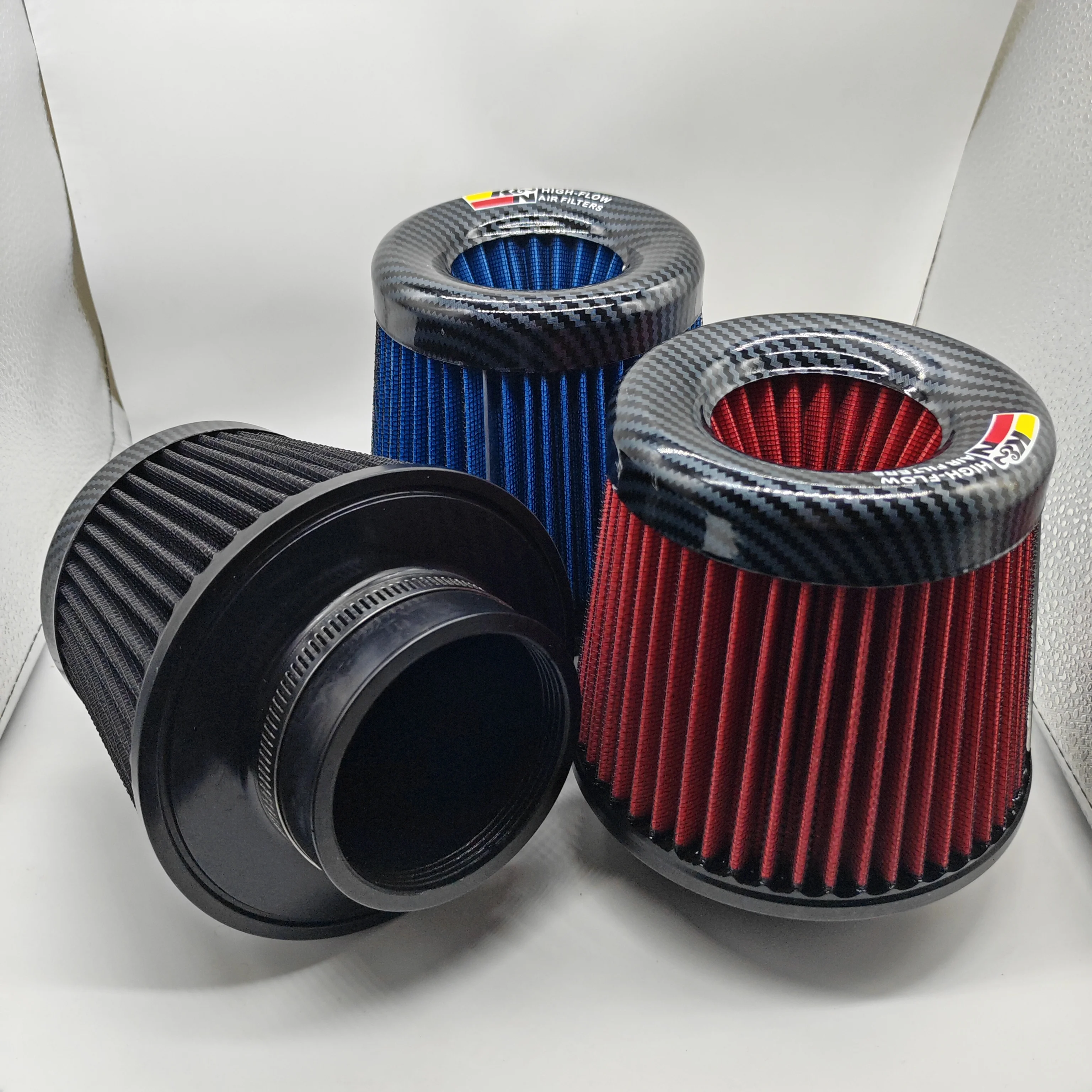 KN Intake Air Filter 3 Inch 76mm Car motorcycle Universal High Flow Air Filter Mushroom Head for KN Big Horsepower Performance