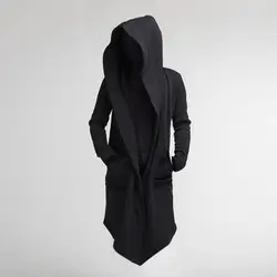 Trench coat elegante, casaco masculino de lazer quente, cor sólida, manga comprida, jaqueta masculina