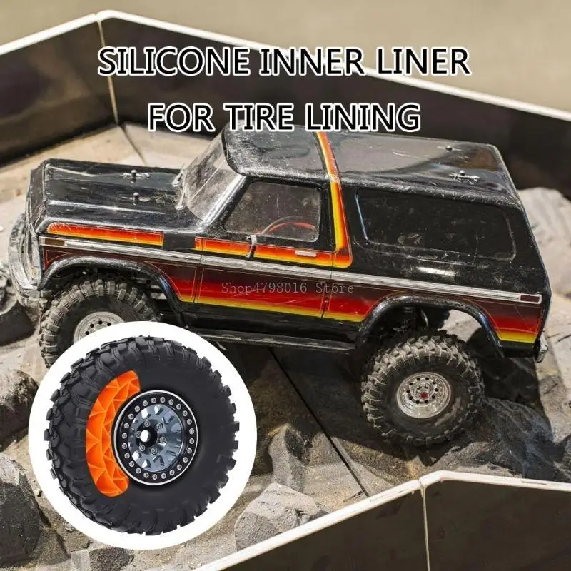  4PCS Tyre Liners Wheel Tire Insert for Crawler Car Toy Wheel Tires Soft Filler for Remote Control Car Modified Part