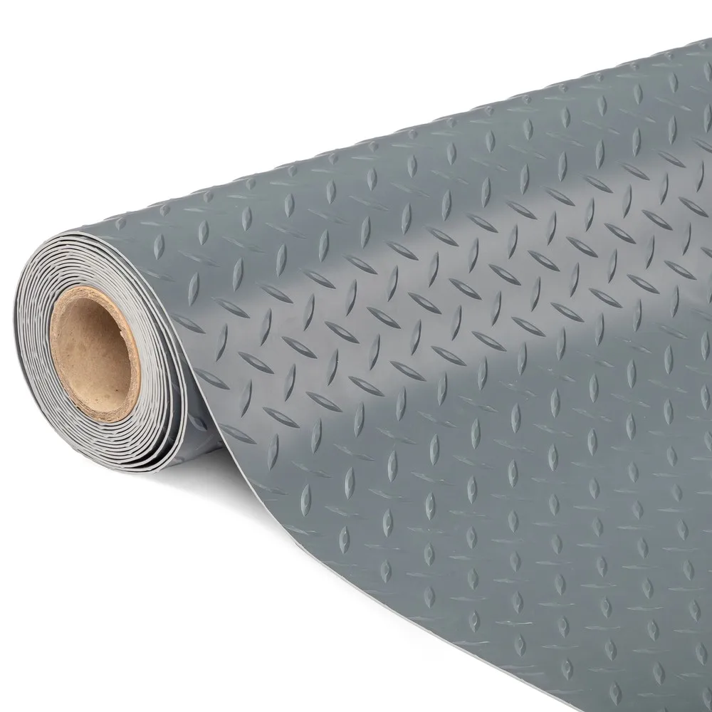 7.5 x 20ft 2mm Garage Floor Mat Garage Flooring Roll Non Slip Waterproof Gray