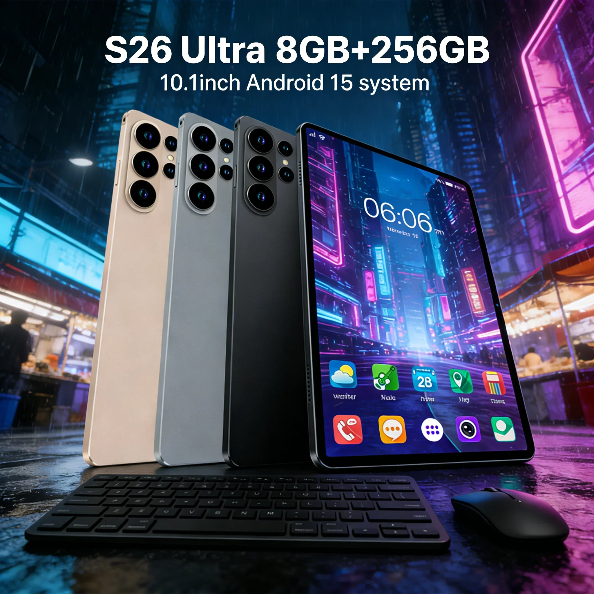 

Android 15 Tablet 8GB+256GB, 4000mAh Battery, HD Camera, High-performance Android Pad for Global Users