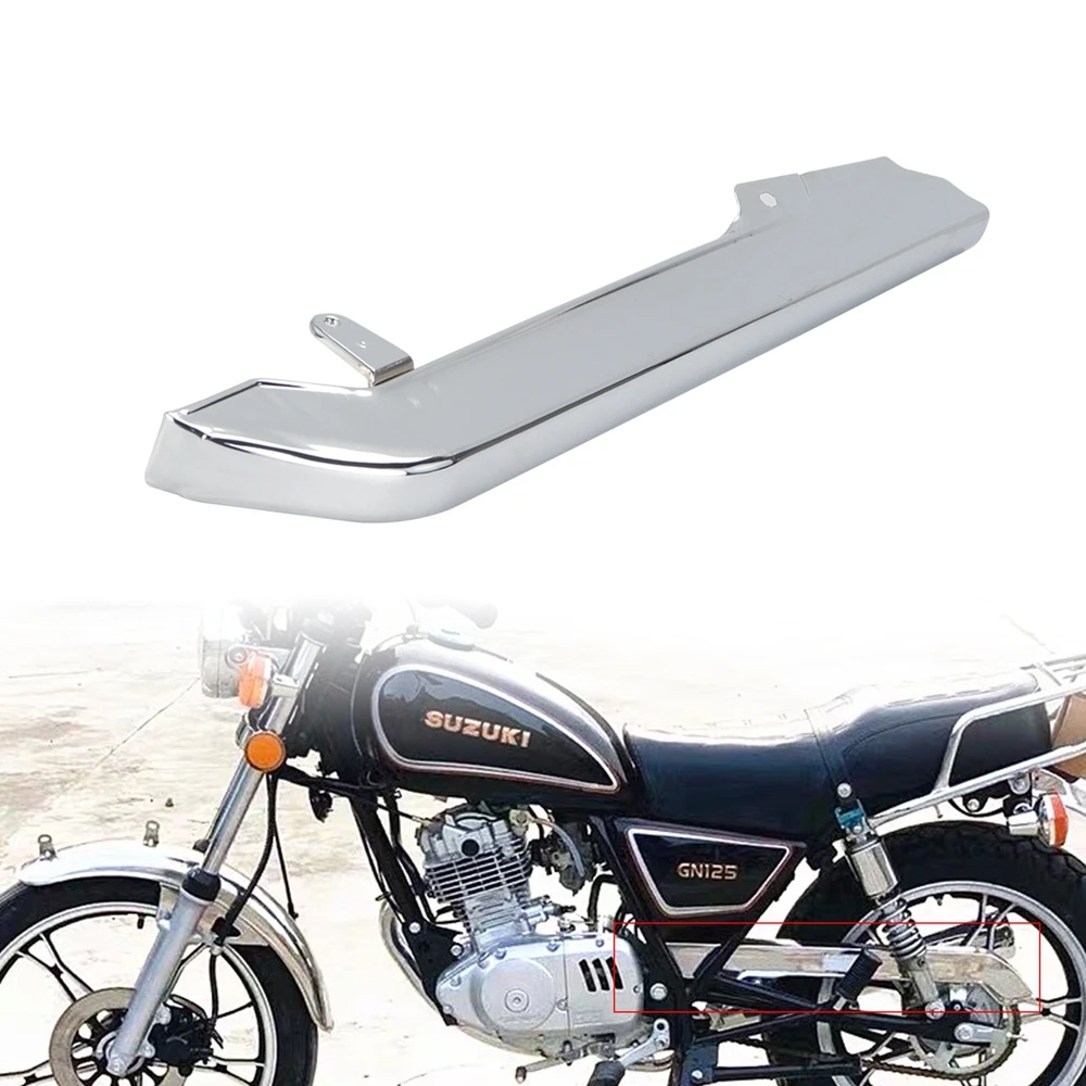 Motocyklowa chromowana osłona łańcucha Pokrowiec uniwersalny do CG125 / AX100 / GS125 / GN125