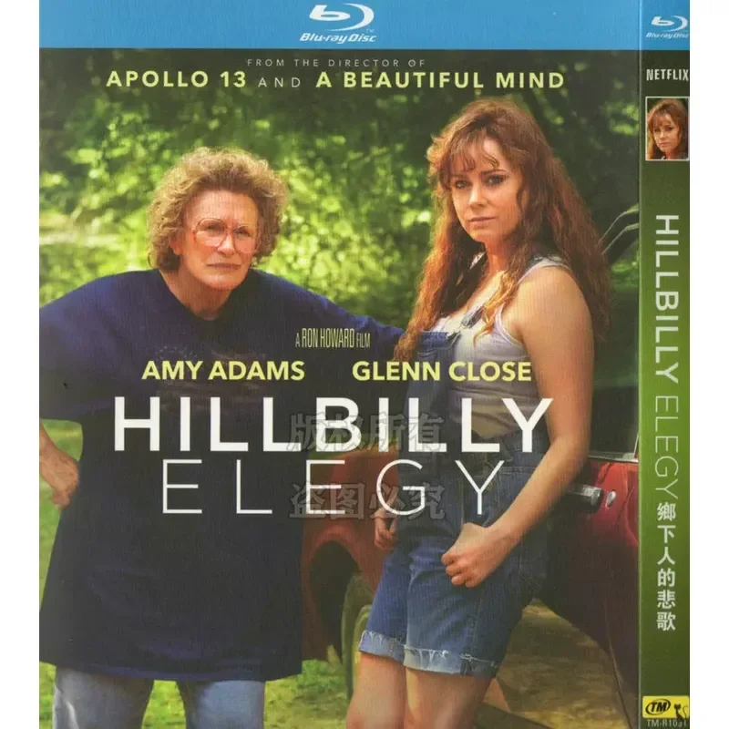 American drama movie, hillbilly lament BD Blu-ray high definition 1 disc