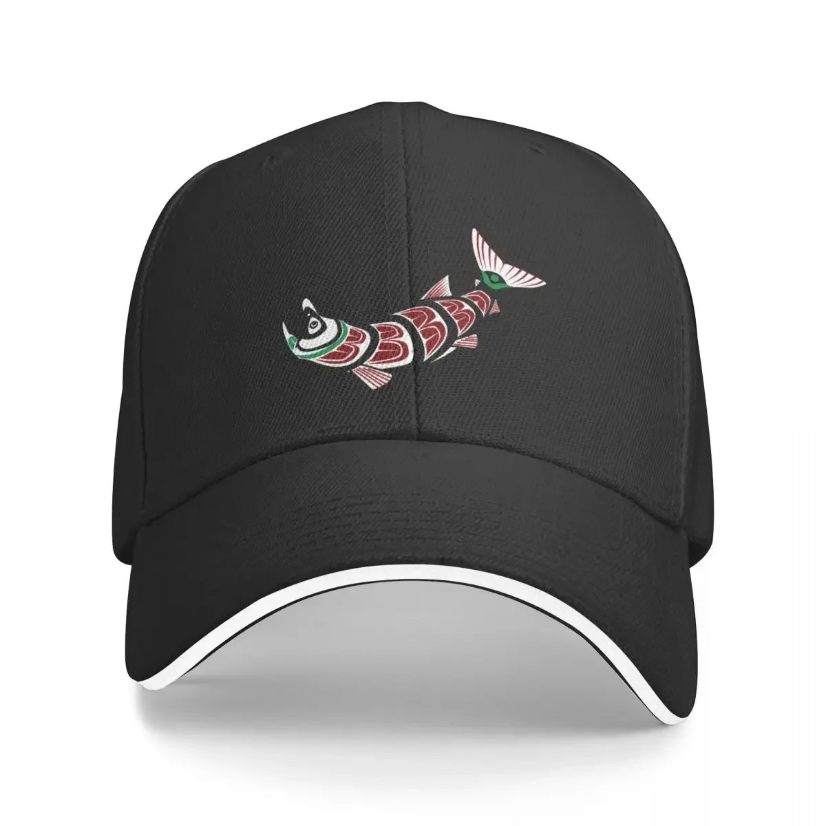 Haida Salmon Baseball Cap Beach Bag Designer Hat Sun Cap For Men Women's