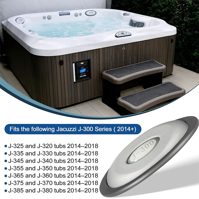 2472-824 Oval Pillow Insert + Back Mount for Jacuzzi J-300 Series Hot Tubs & Spas(2004-2018), Headrest Pillow Replace 2455-263