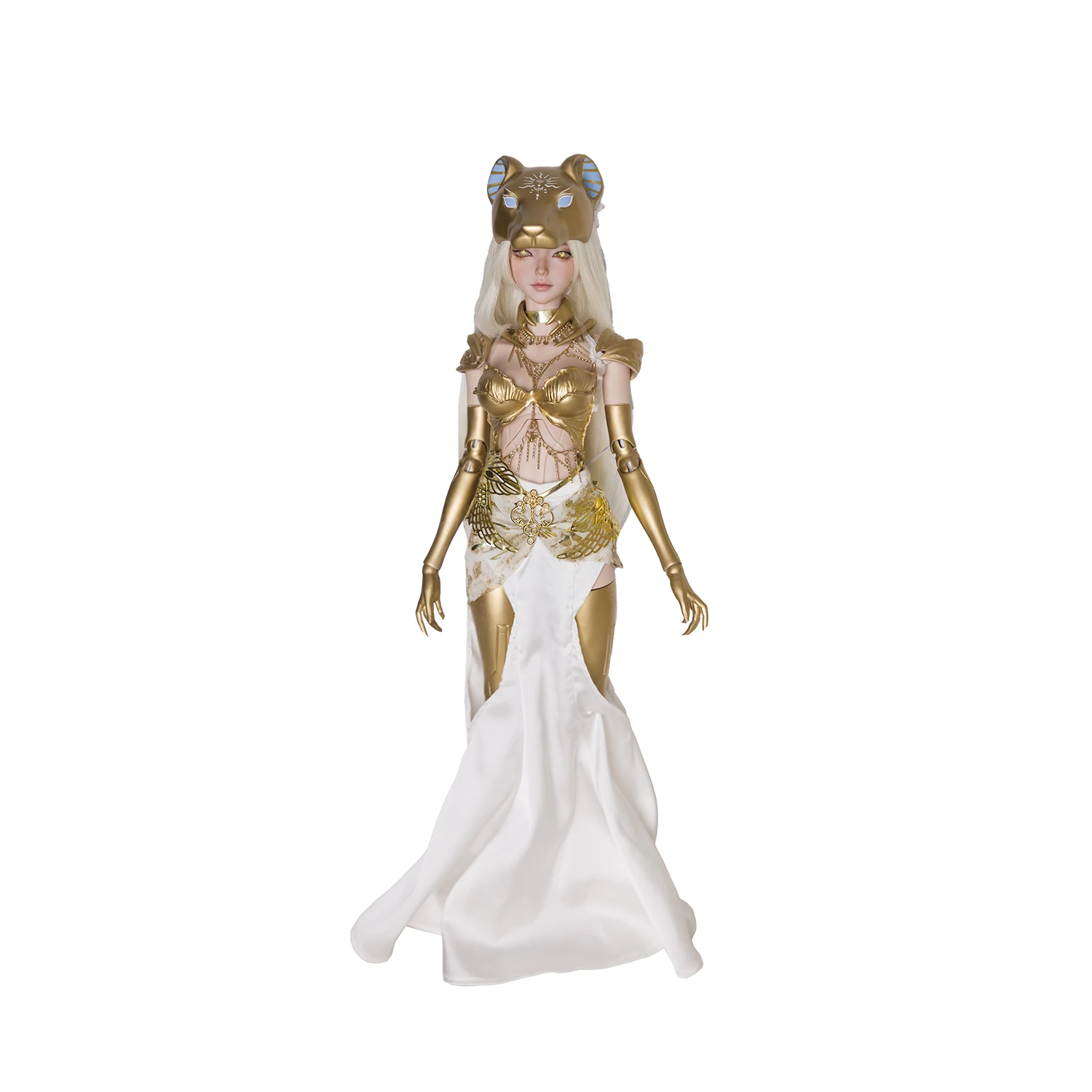 ShugaFairy 1/4 BJD Mrowen FullSet B Egyptian Mythology Series War Goddess Resin Golden Armor Art Doll Ball Jointed Doll view 6