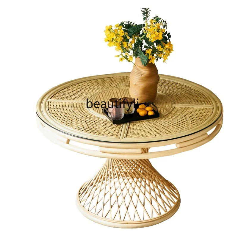 All Rattan Dining Table Home Country B & B Inn Rattan Dining Table and Chair Nordic round Table