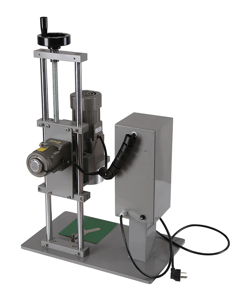 DDX-450D آلة السد الأوتوماتيكية ذات القطر الكبير زجاجة زجاجية طبل زيت المحرك غطاء معدني آلة السد الكهربائية