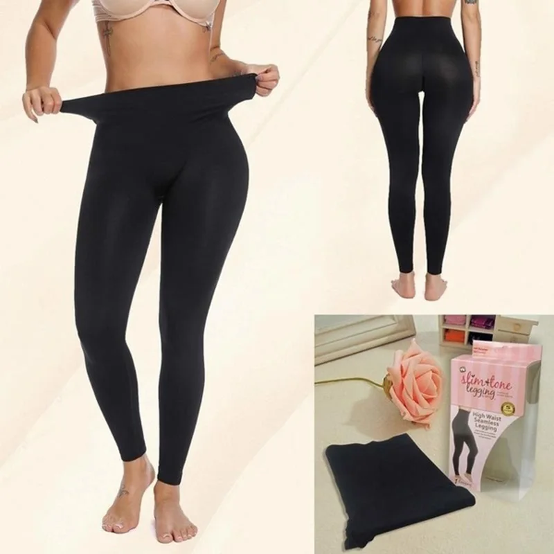 Sexy Leggings Women Sculpting Sleep Leg Legging Seamless High Waist Skinny Pants Slimming  Leggings Tights Shapewear