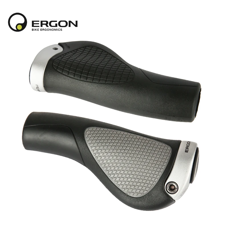 ERGON-Punhos ergonômicos do guiador da bicicleta, original, MTB, bicicleta à prova de choque, montagem do punho do ciclismo, apertos de borracha, GP1, GP3, GP5, GS2, GS3