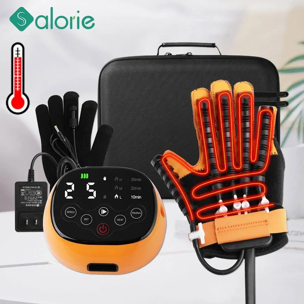 Isıtma + Ses Rehabilitasyon Robotu El Rehabilitasyon Eldiveni Hemipleji Parmak Robot Eldiven İnme Kurtarma Ekipmanları Egzersiz