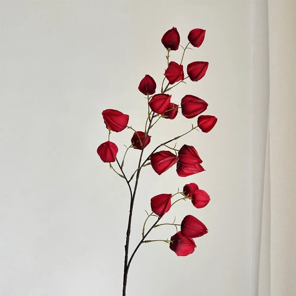 60cm Artificial Lantern Flower Simulation Long Branches Artificial Lantern Fruits Bouquets Decorative Plastic Fake Flower