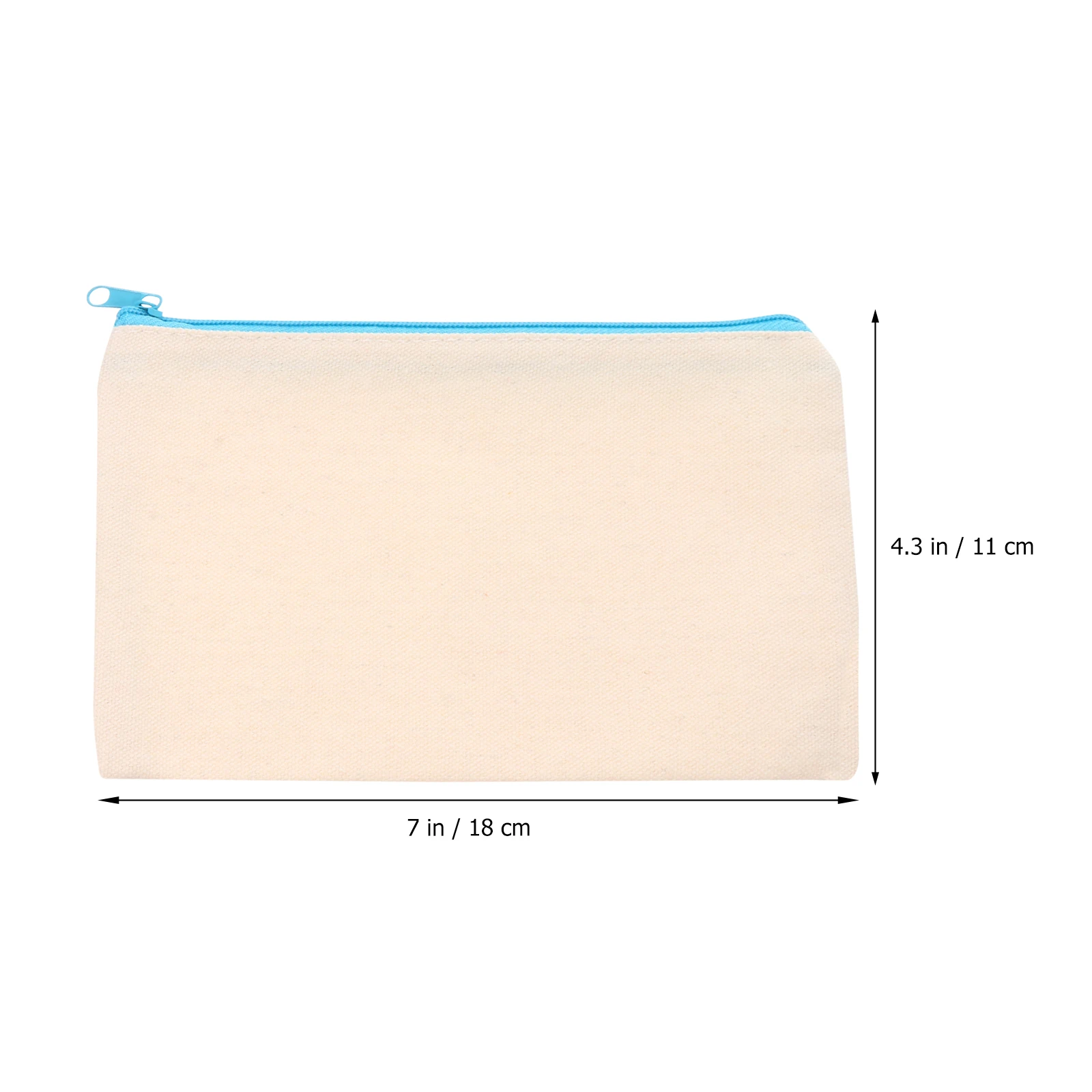 

12pcs Canvas Pen Durable Pencil Pouch Washable Bag Travel Toiletry Coin Bag Diy Craft Gift For Birthday Christmas