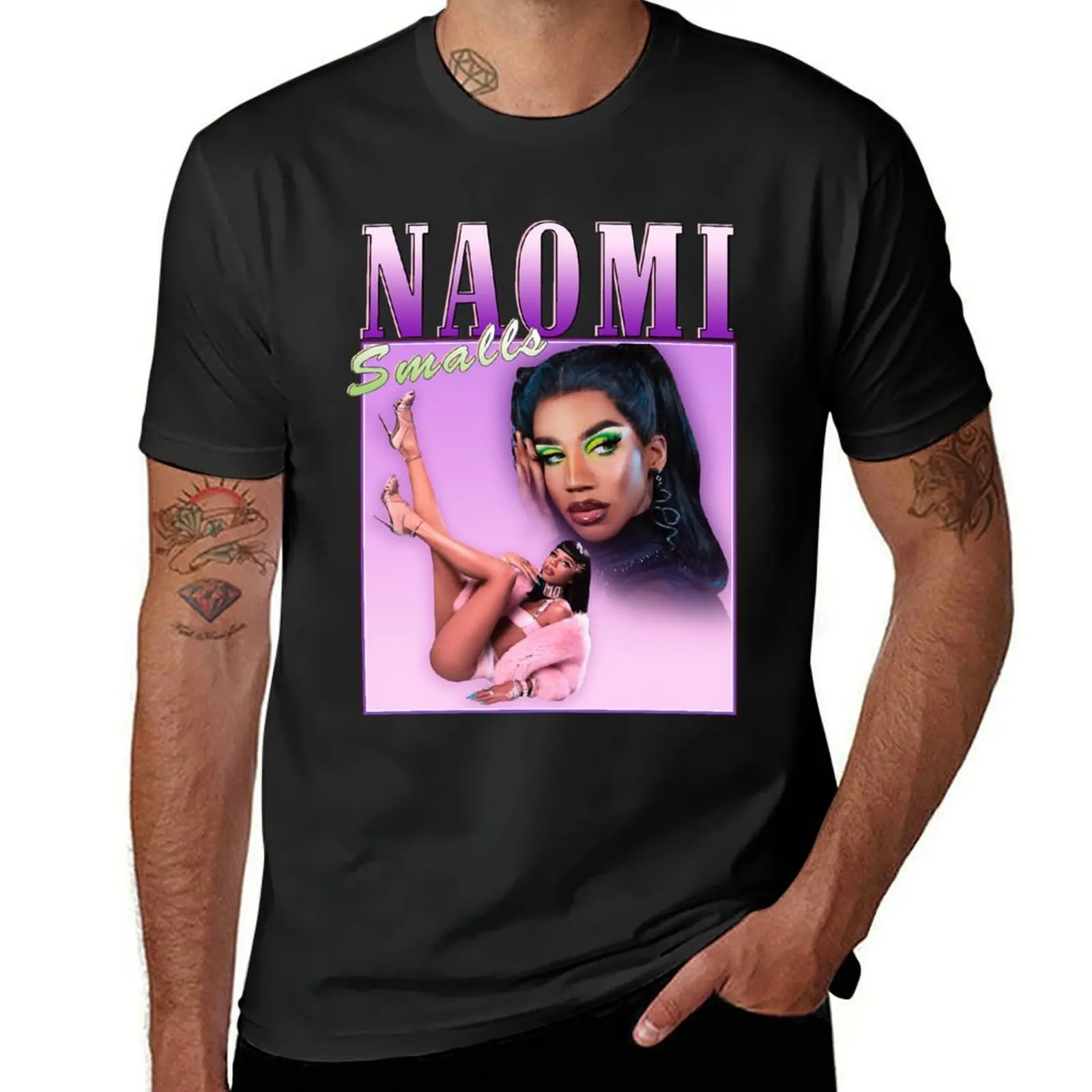 Naomi Smalls vintage retro design T-Shirt vintage clothes for a boy heavyweights Short sleeve tee sweat shirts, men