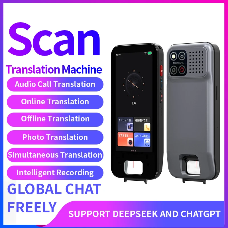 Pocket Language Translator, Bidirectional Voice Text Translation, 148‑Languages Online & Offline Translator for Trip & Work