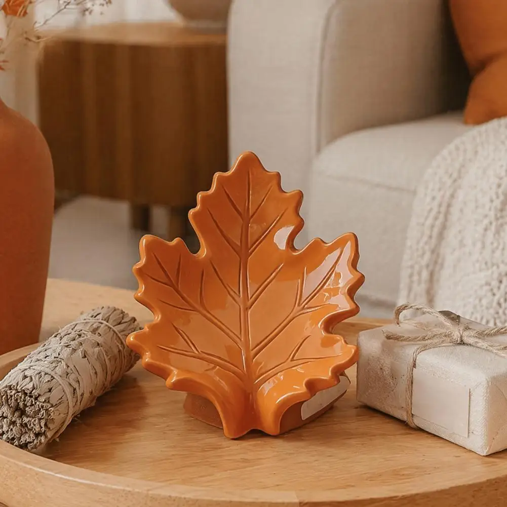 Dish for Countertop Maple Leaf Dish Simulated Maple Leaf Resin Dish Quick Drainage Laundry Holder Stylish Waterproof Decorative