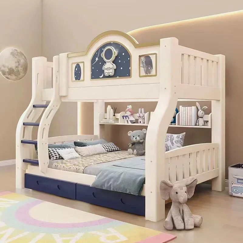 

SHUN Factory original kid bunk bed modern child bed solid wood children bedroom furniture designer bed for children