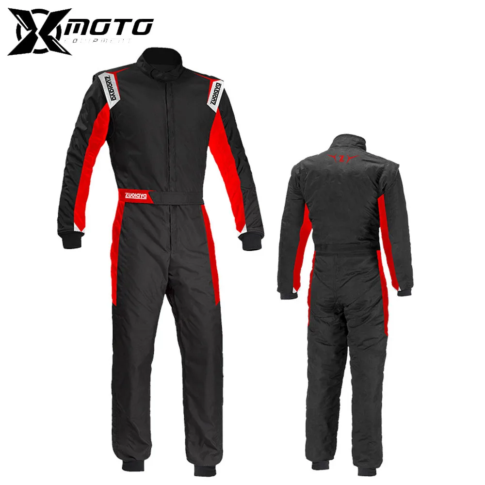 Black Motorcycle Jacket Waterproof Off-road Jacket Composite Fabric Motorcycle Onesie Wear Resistant Go-kart Suits Quick Dry