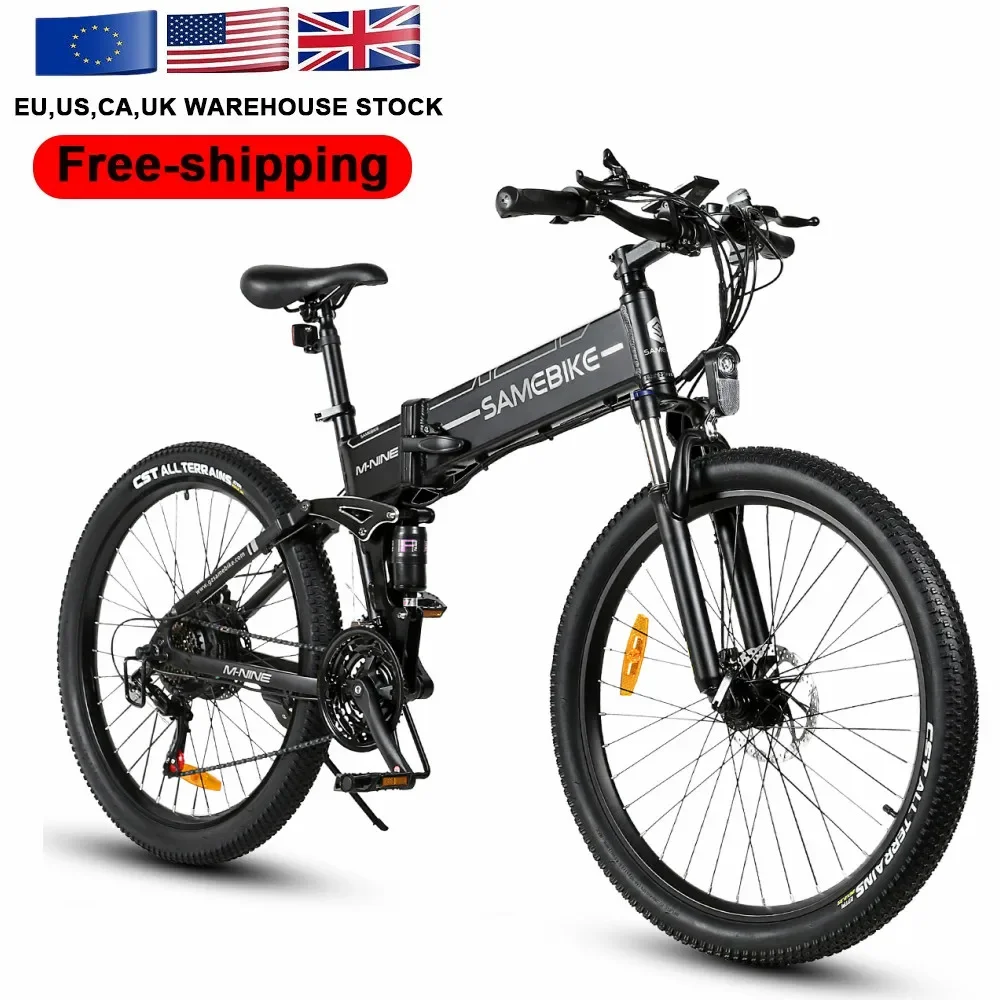 EU Warehouse Spoke Rim 21 Speed E Bike Lithium Battery Power Supply Folding Mountain Electric Hybrid Bike Ebike