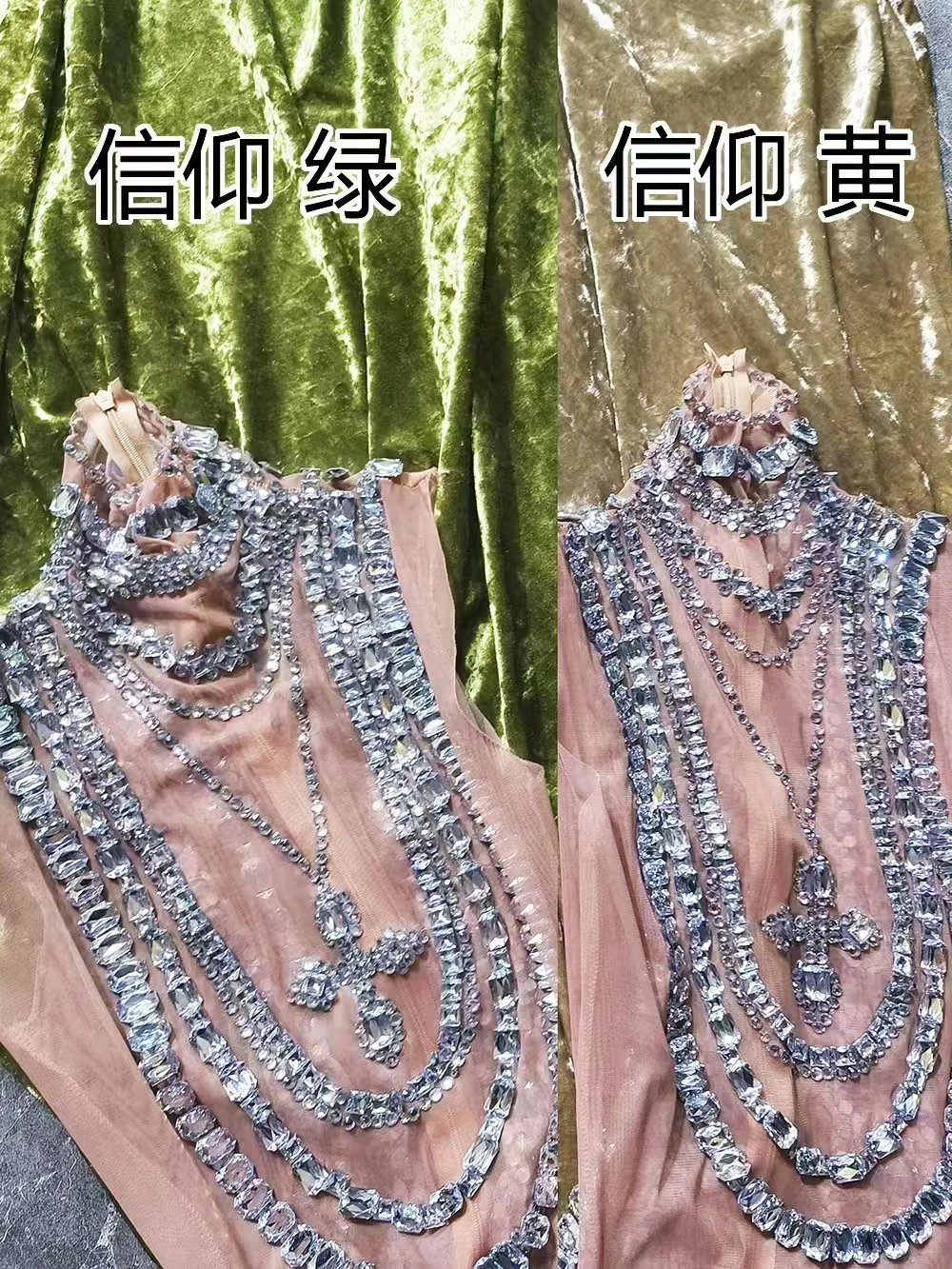 Sparkly Pailletten Mesh Transparant Fluwelen Lange Jurk Vrouwen Verjaardagsfeestje Sexy Stadium Avondjurk Fotoshoot Wear Q014