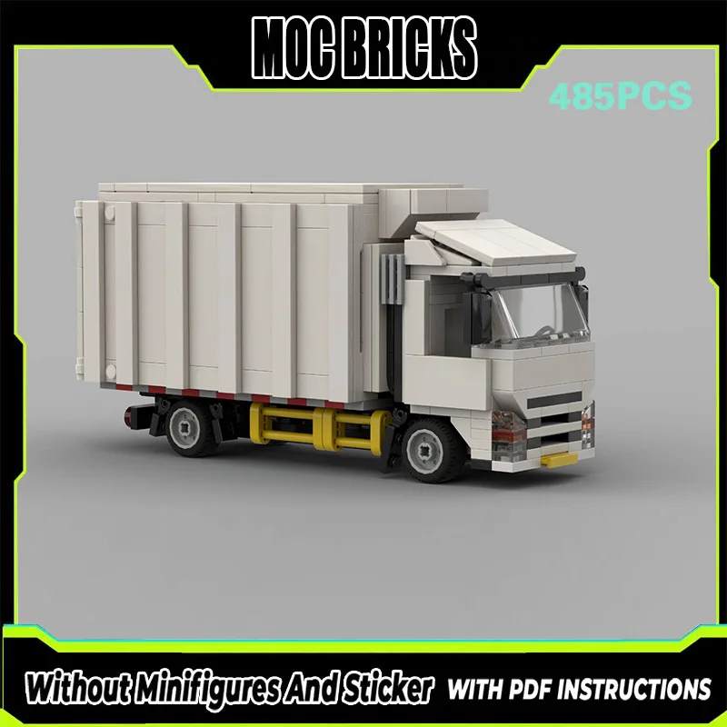 

City Car Model MOC Building Bricks Heavy Cargo Container Truck Modular Technology Gifts Holiday Assemble Children Toys Suit