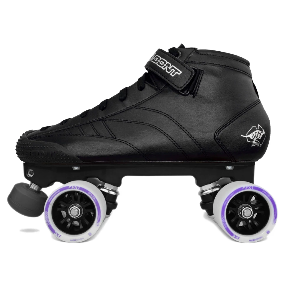 Bont Prostar Roller Derby Skates Tracer Zwarte Quad Skates Derby Pakket Street Skates Park Skates Jam Skates Schaatsen Schaatsen