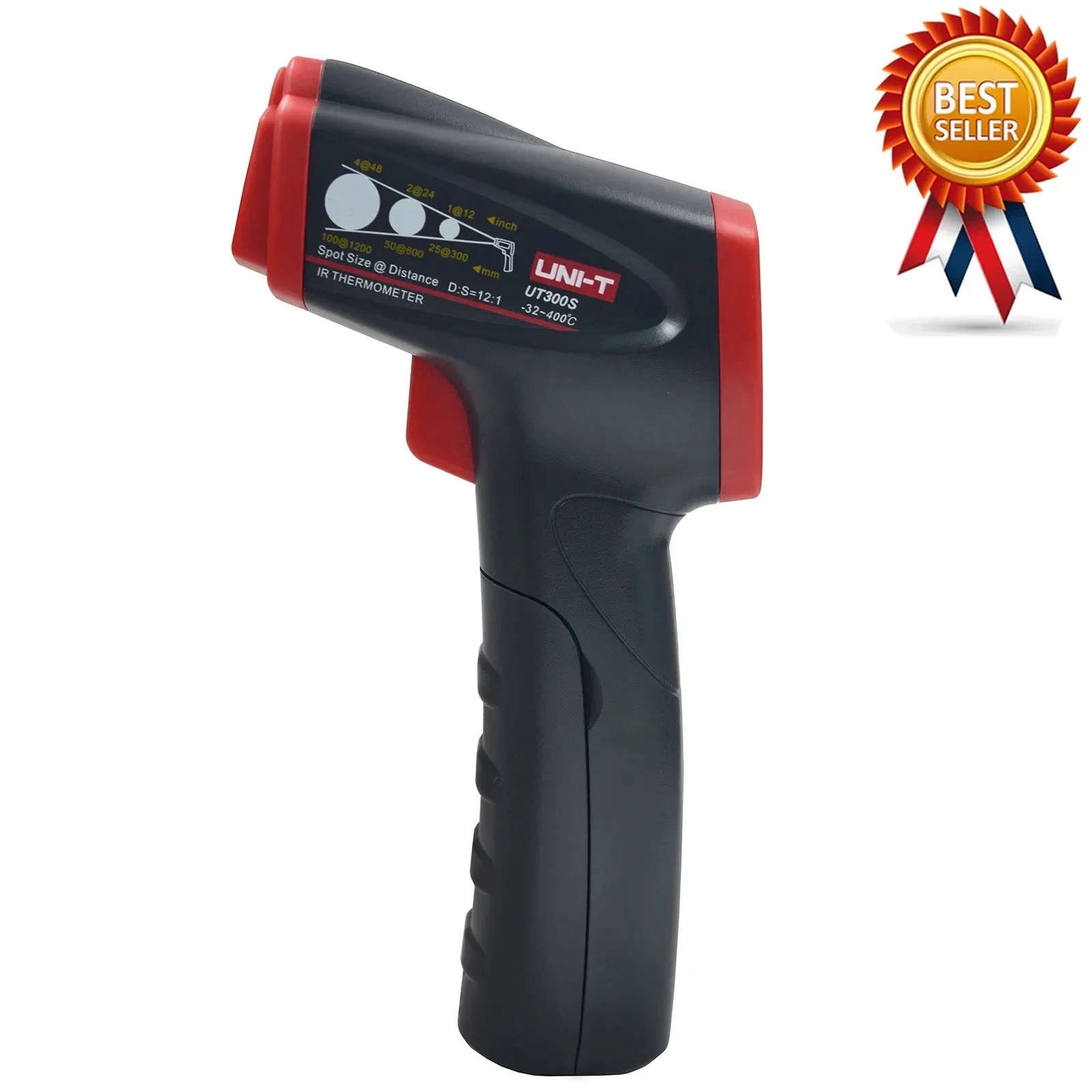 

UNI-T UT300S Infrared Thermometer ℃/℉ ,Options Temperature Range : -32°C～400°C,Dual Display ,Low Battery Indication.