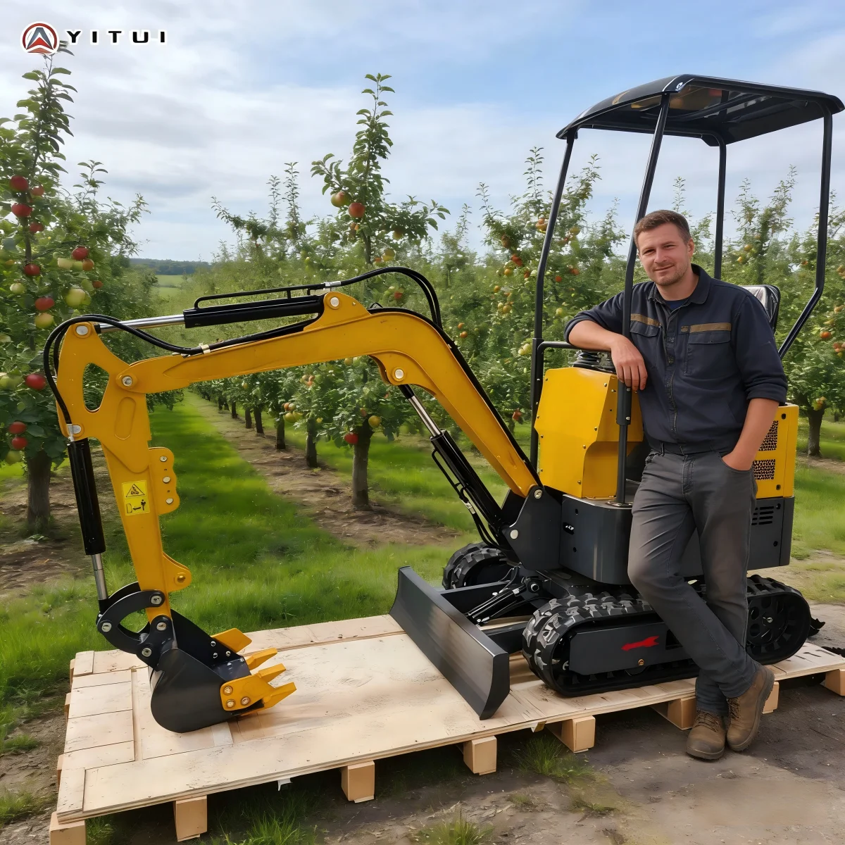 

Mini Excavator 1.2 Tons 1.5 Tons Customized Quick Delivery Multi Functional Cab Small Crawler Type Agricultural Excavator